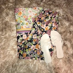 Silky Floral Culottes